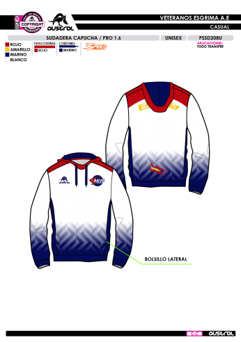 Sudadera Capucha PRO 1.6 - Blanco Sudadera Capucha PRO 1.6 - Blanco