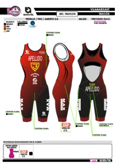 Tritraje PRO abierto 2.0 -... 2