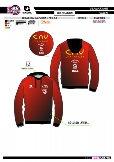 Sudadera Capucha PRO 1.6 -... 2