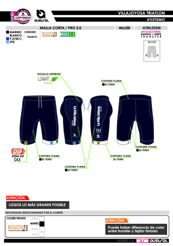 Malla corta PRO 2.0 - Marino