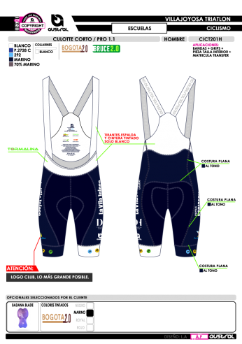 Culotte Corto PRO 1.1 - Marino