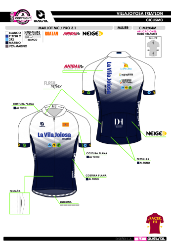 Maillot MC PRO 3.1 - Marino