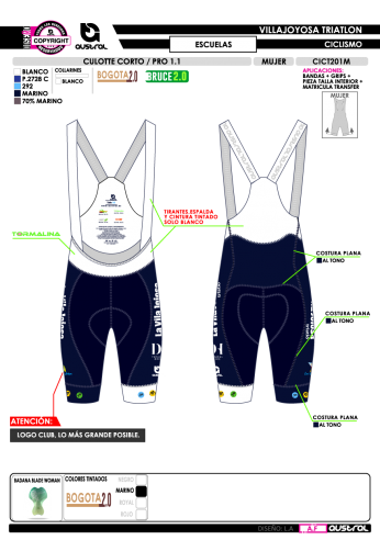 Culotte Corto PRO 1.1 - Marino