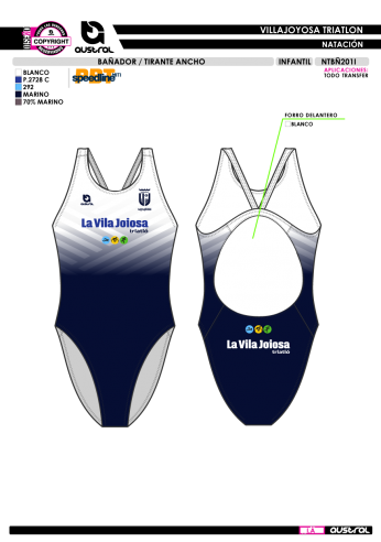 Bañador Tirante Ancho - Marino