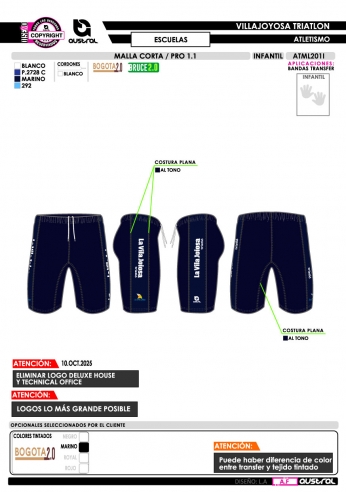 Malla Corta PRO 1.1 - Marino