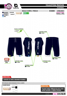 Malla corta PRO 2.0 - Marino 2