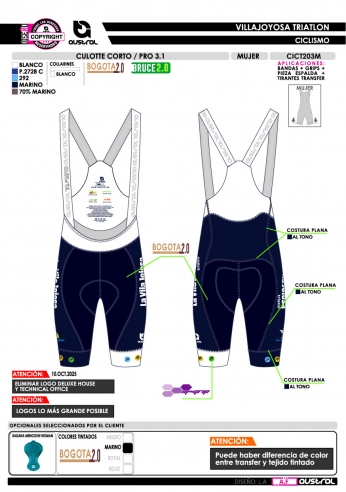 Culotte Corto PRO 3.1 - Marino