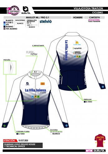 Maillot ML PRO 3.1 - Blanco