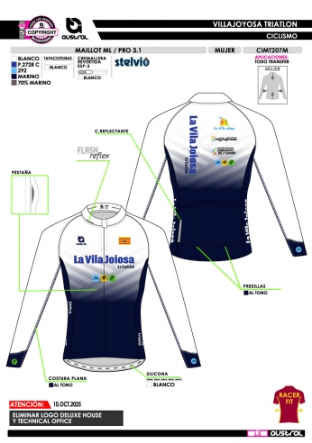 Maillot ML PRO 3.1 - Blanco