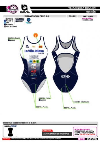 Tritraje Body PRO 2.0 - Blanco