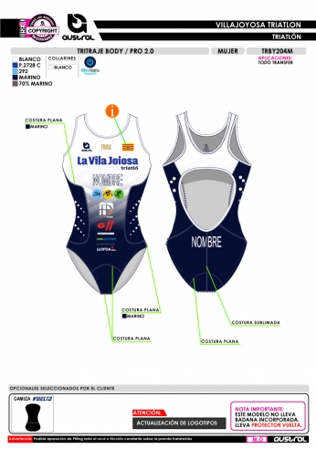 Tritraje Body PRO 2.0 - Blanco