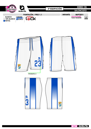 Pantalón PRO 1.1 - 2ª Equip. - Blanco