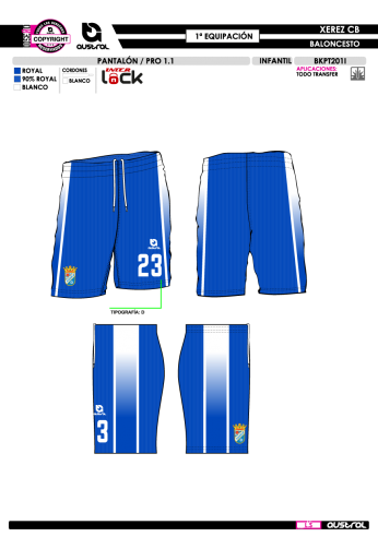 Pantalón PRO 1.1 - 1ª Equip. - Royal