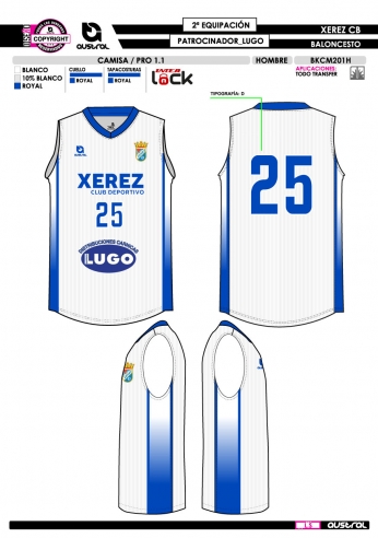 Camisa PRO 1.1 - Lugo - Blanco