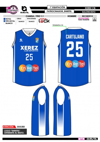 Camisa PRO 1.1 - Mascota Enretel - Azul